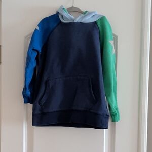 Boden Blue and Green Kids Hoodie